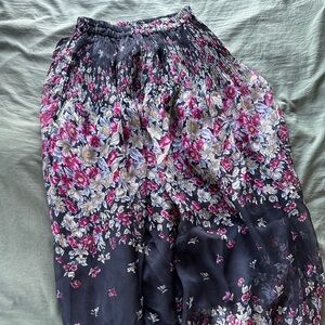 Long floral skirt